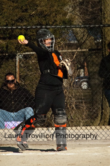 Softball action photos by Laura Trovillion Photography